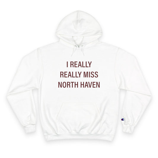 I really really miss north haven // north haven connecticut champion unisex hoodie sweatshirt  // finding connecticut 