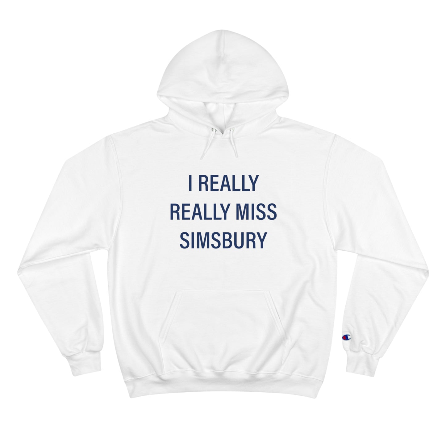 I really really miss simsbury // simsbury connecticut unisex champion hoodie / finding connecticut 