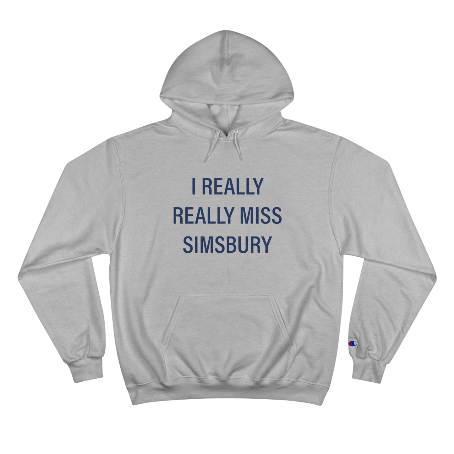 I really really miss simsbury // simsbury connecticut unisex champion hoodie / finding connecticut 