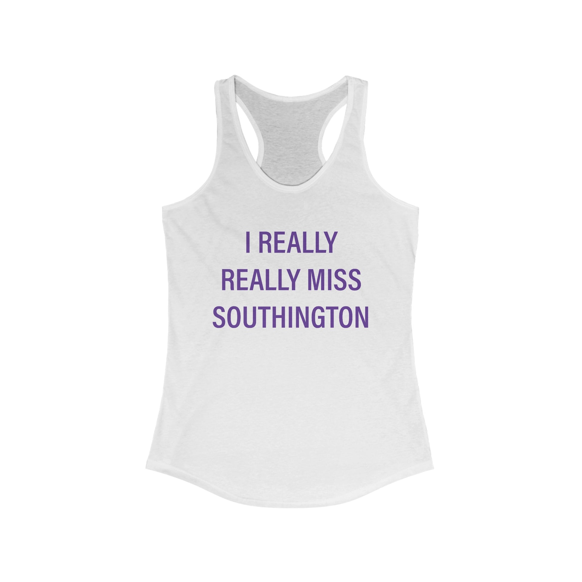 I really really miss southington // southington ct womens tank top shirt // finding connecticut