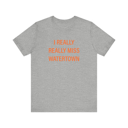 I really really miss watertown // watertown Connecticut unisex t shirt // finding connecticut 