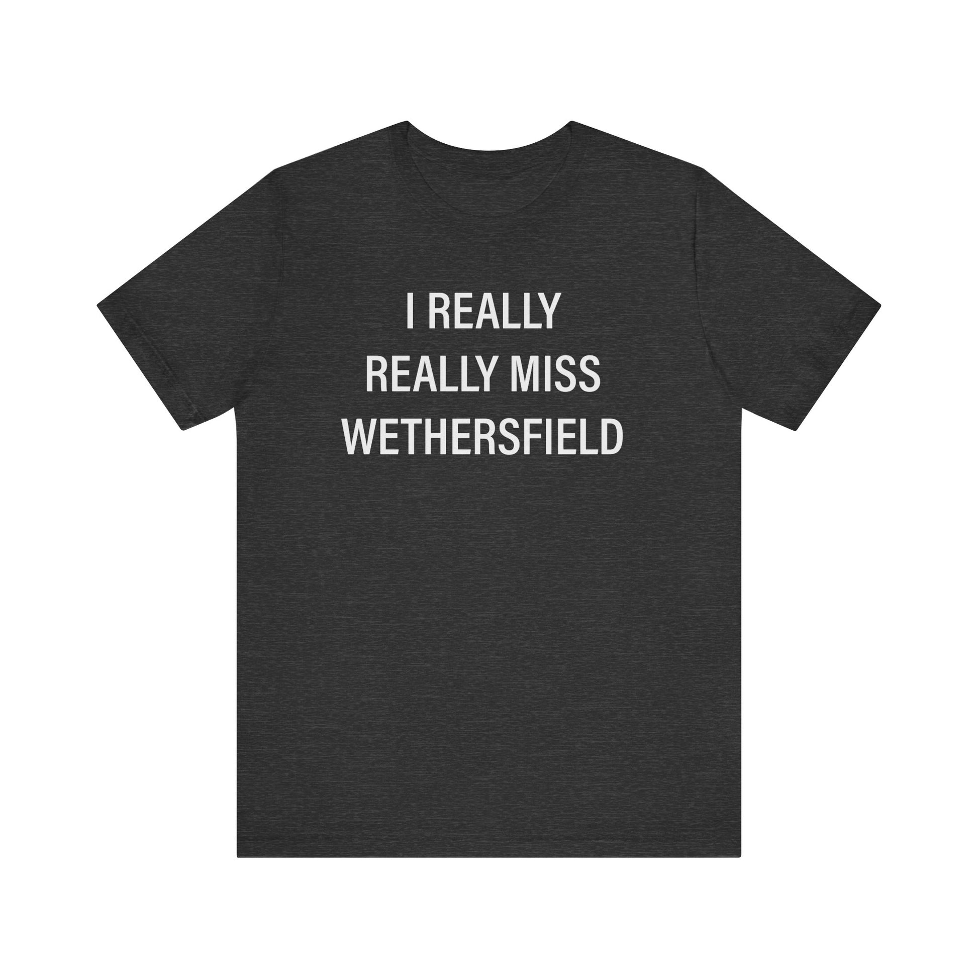 I really really miss wethersfield // wethersfield ct unisex t shirt // finding connecticut 