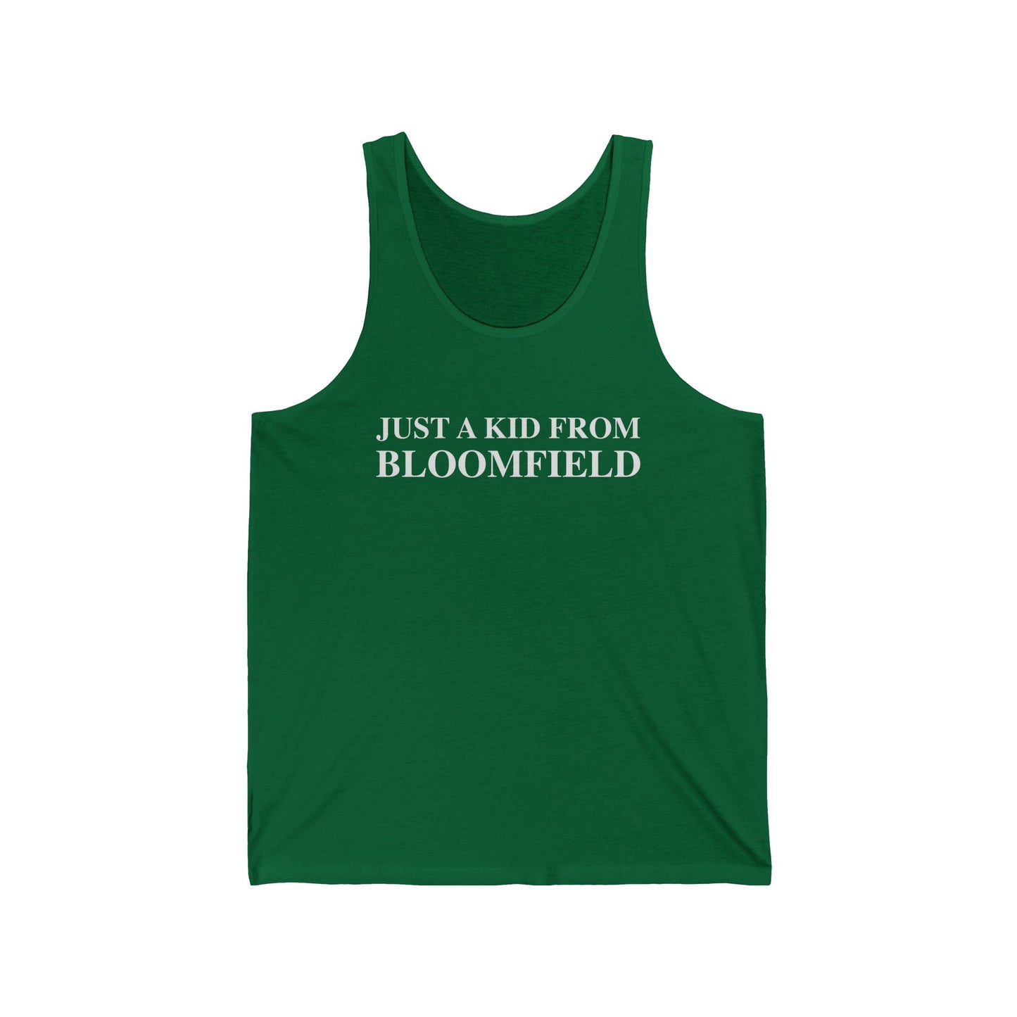Just a kid from Bloomfield // boomfield ct unisex  tank top shirt // finding connecticut 