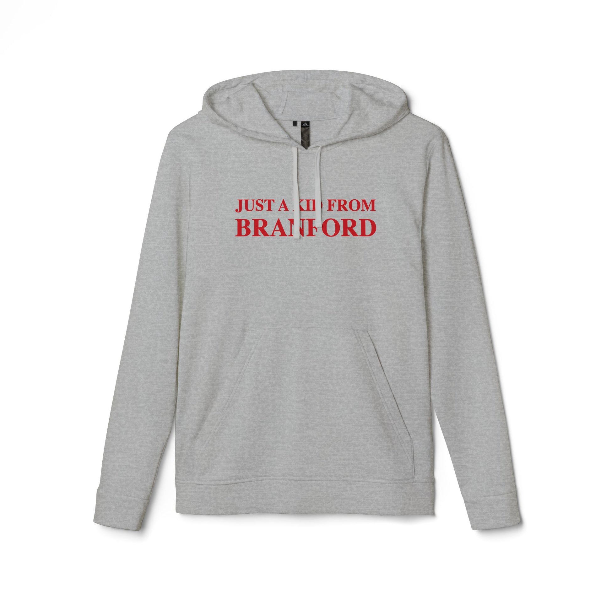Just a kid from Branford // Bradford Connecticut  adidas unisex hoodie sweatshirt // finding connecticut 