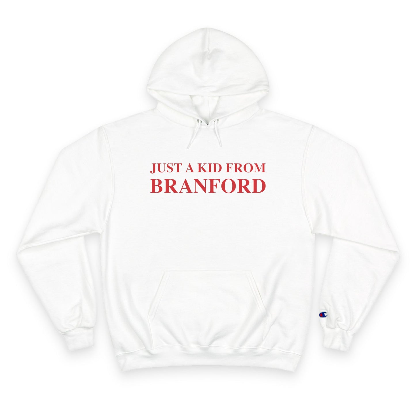 Just a kid from Branford // Bradford Connecticut champion unisex hoodie sweatshirt // finding connecticut 