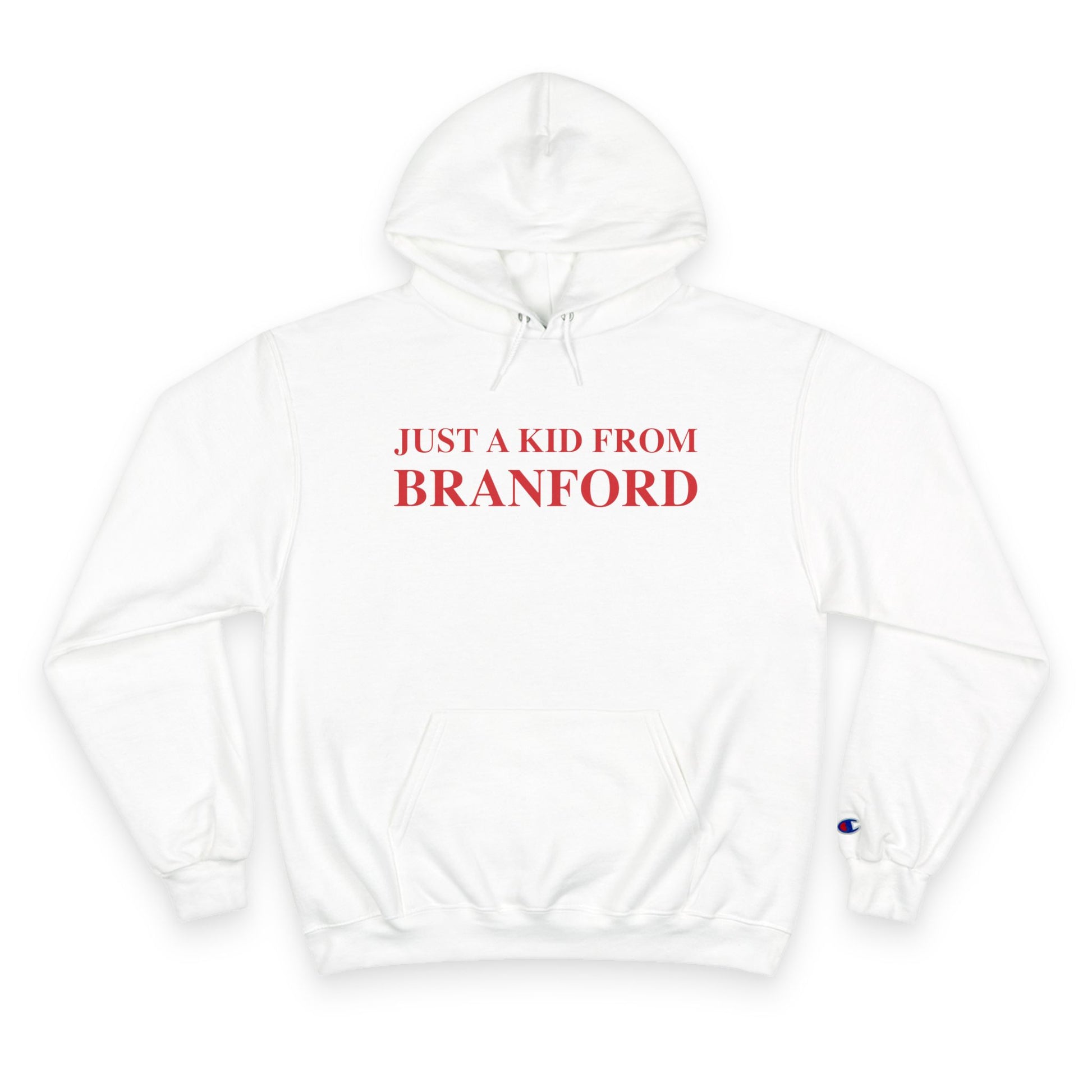 Just a kid from Branford // Bradford Connecticut champion unisex hoodie sweatshirt // finding connecticut 
