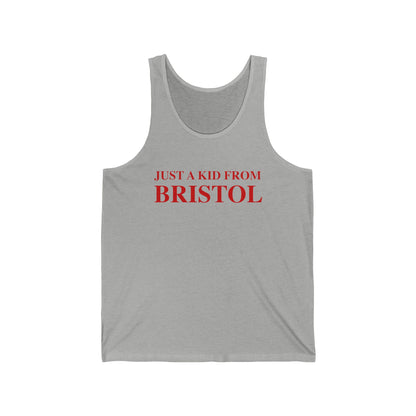 Just a  kid from Bristol  unisex tank top shirt       // Bristol, CT • FInding Connecticut 