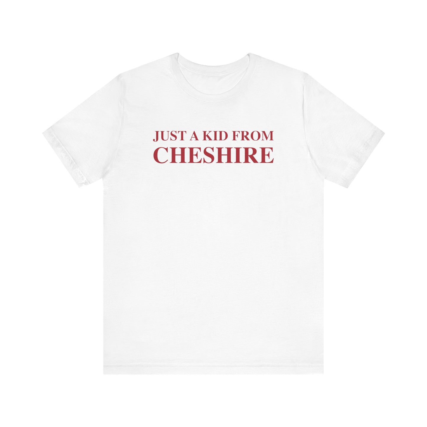 Just a kid from Cheshire // Cheshire connecticut t shirt // finding connecticut 