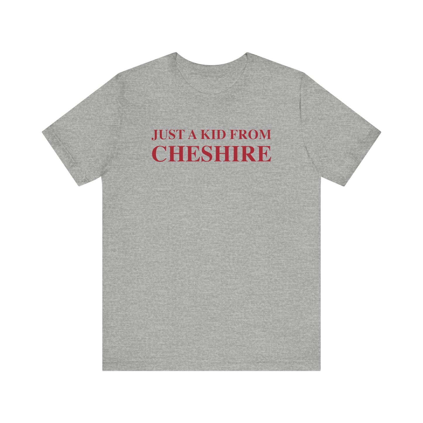 Just a kid from Cheshire // Cheshire connecticut t shirt // finding connecticut 