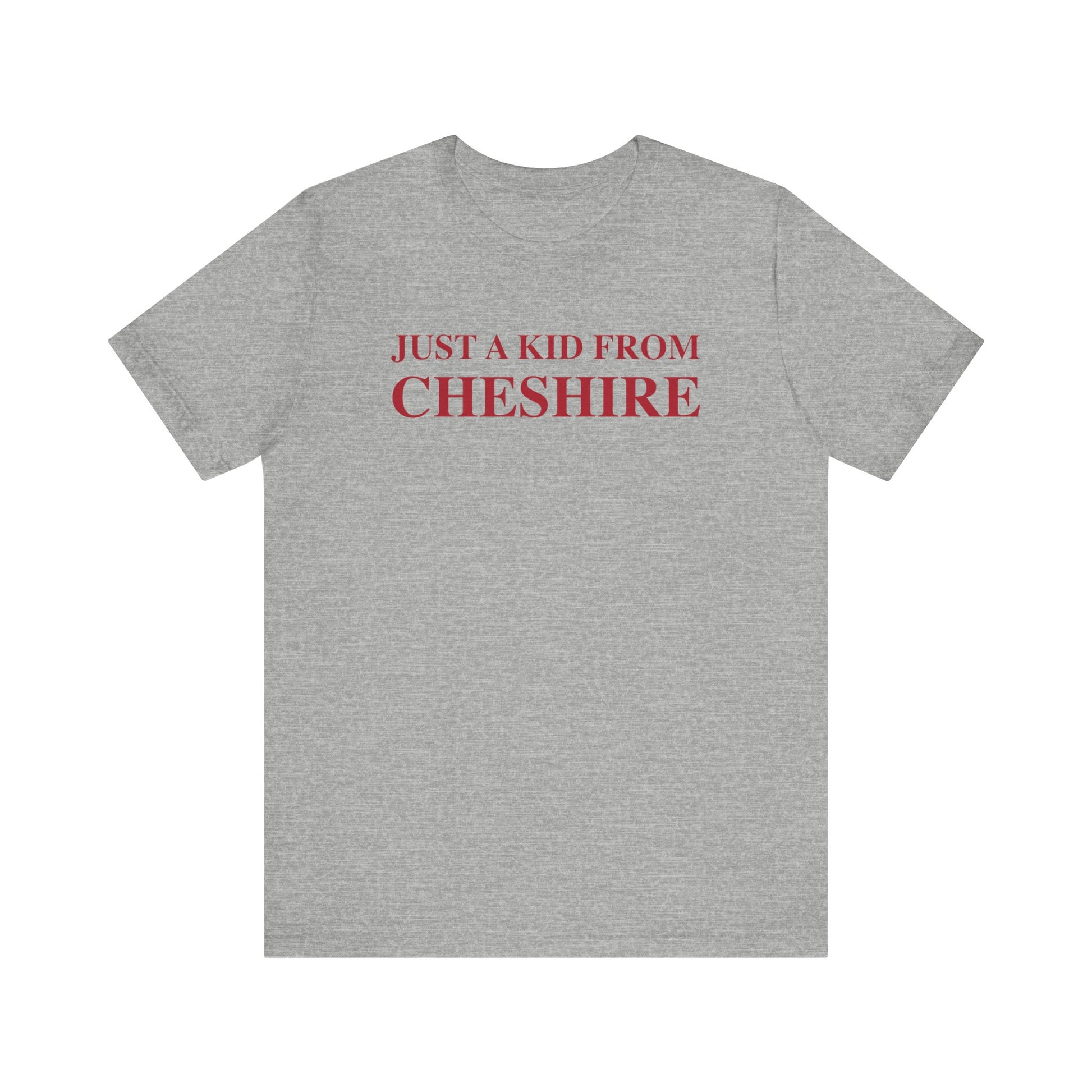 Just a kid from Cheshire // Cheshire connecticut t shirt // finding connecticut 