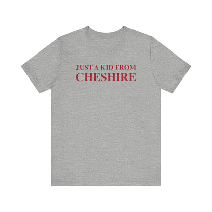 Just a kid from Cheshire // Cheshire connecticut t shirt // finding connecticut 