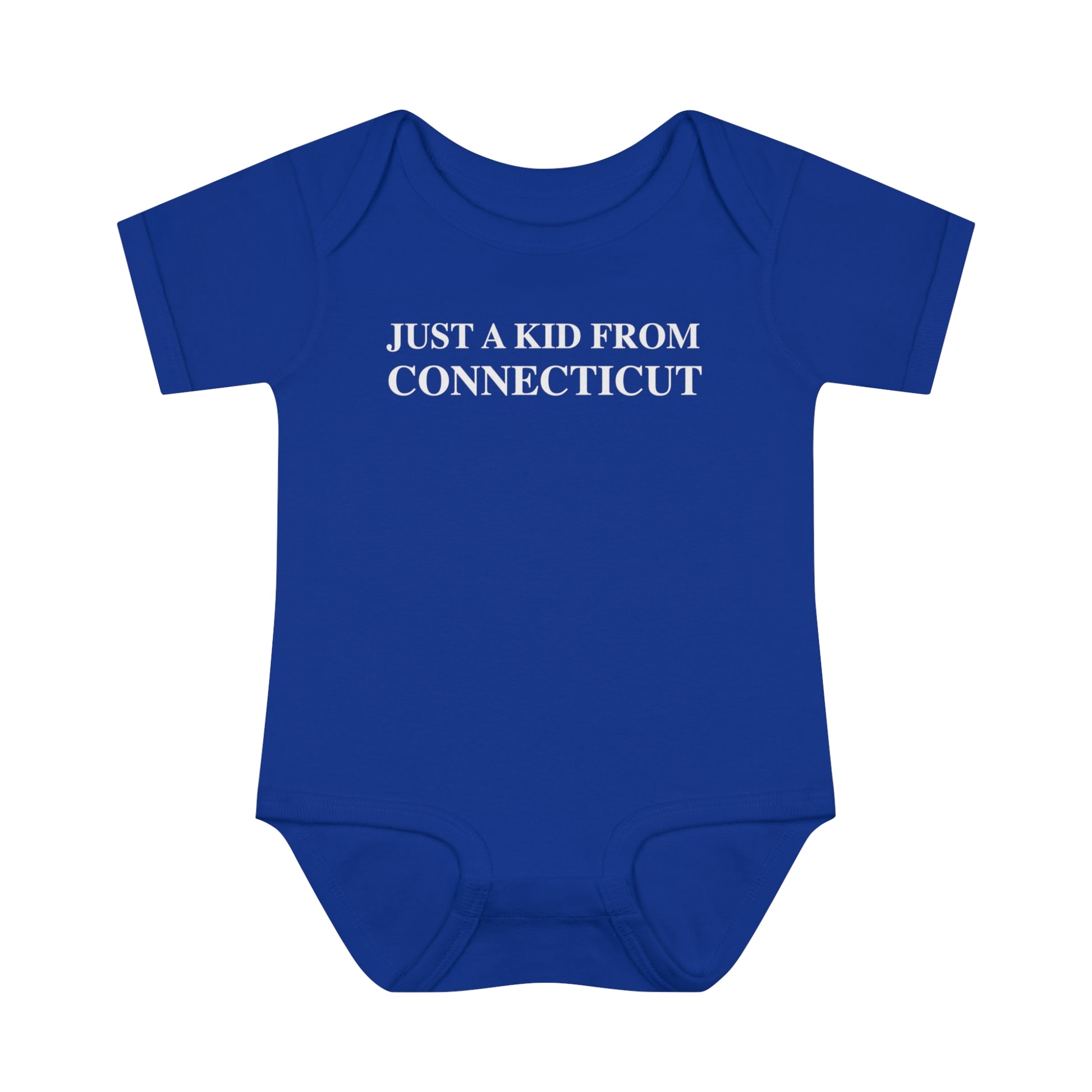 Just a kid from Connecticut // Connecticut onesie // Finding Connecticut 