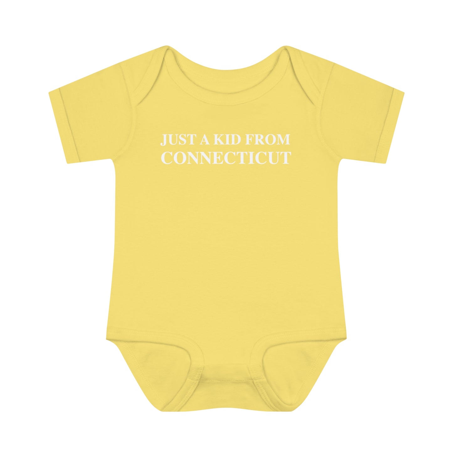 Just a kid from Connecticut // Connecticut onesie // Finding Connecticut 
