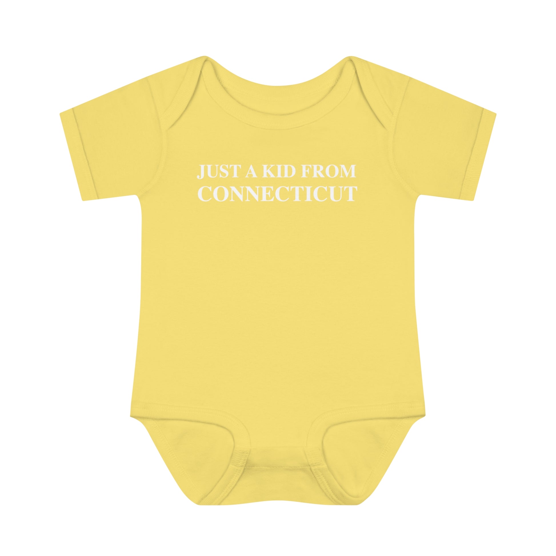 Just a kid from Connecticut // Connecticut onesie // Finding Connecticut 