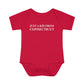 Just a kid from Connecticut // Connecticut onesie // Finding Connecticut 