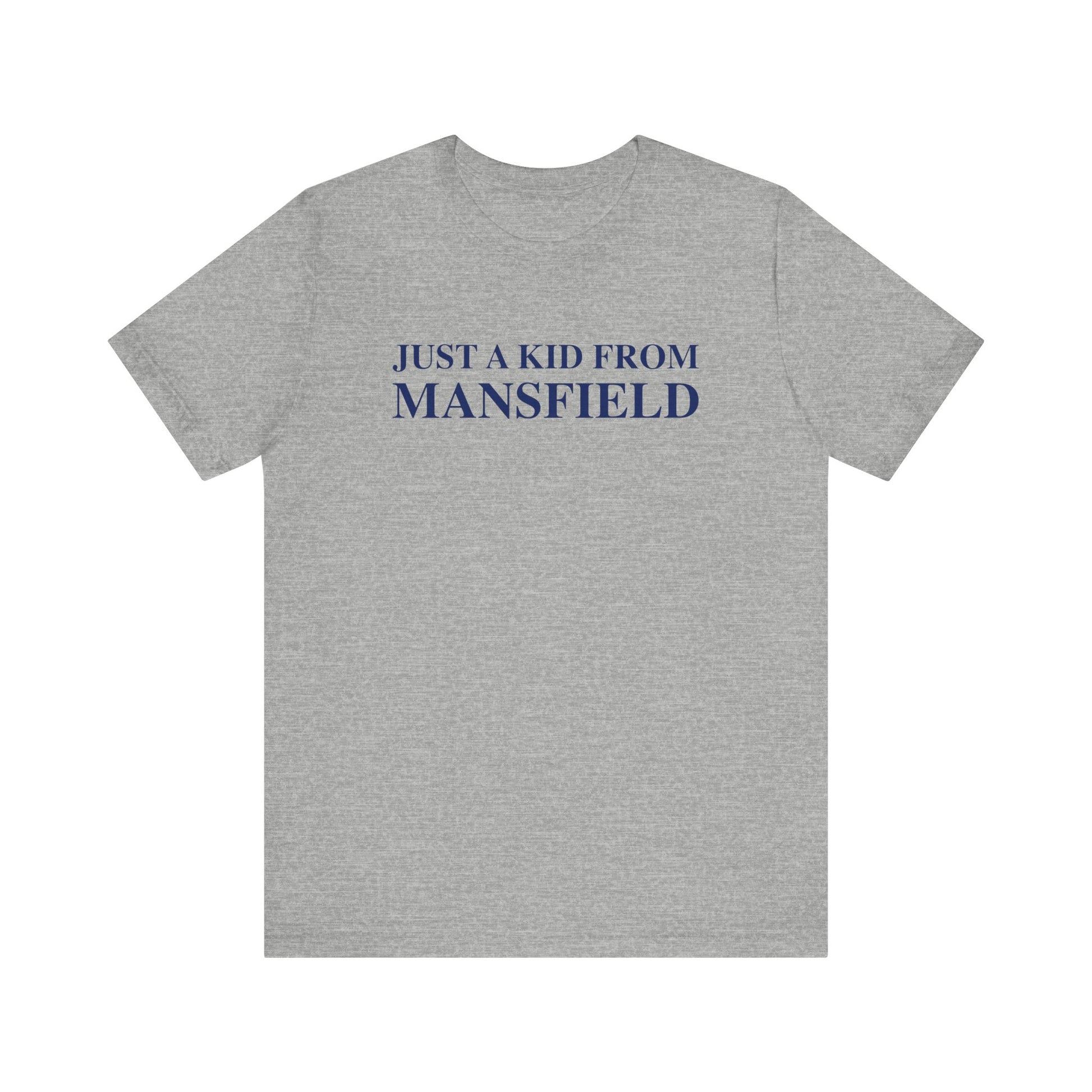 Just a kid from Mansfield // Mansfield Connecticut unisex t shirt // finding connecticut 