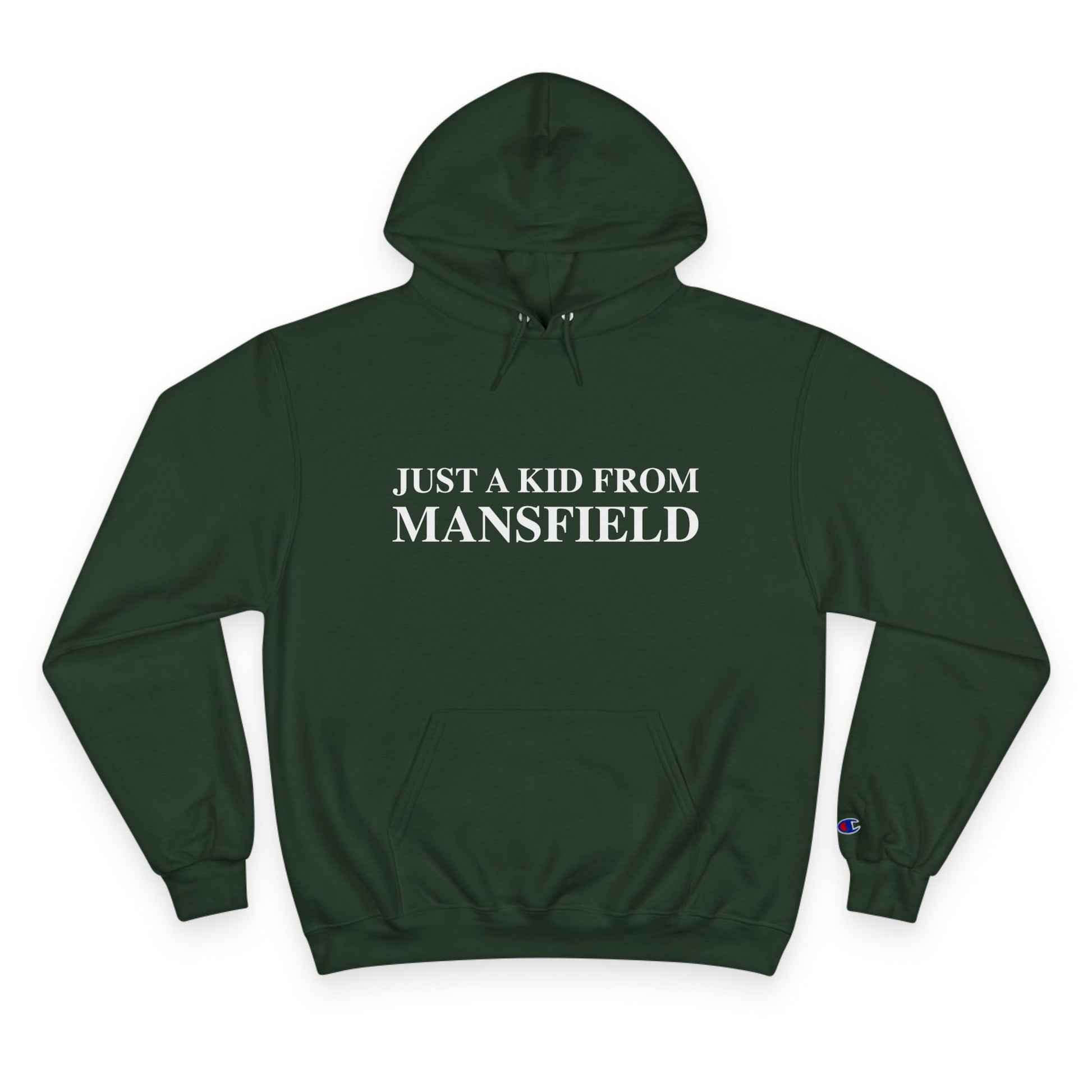 Just a kid from Mansfield // mansfield ct unisex  champion hoodie sweatshirt // finding connecticut 