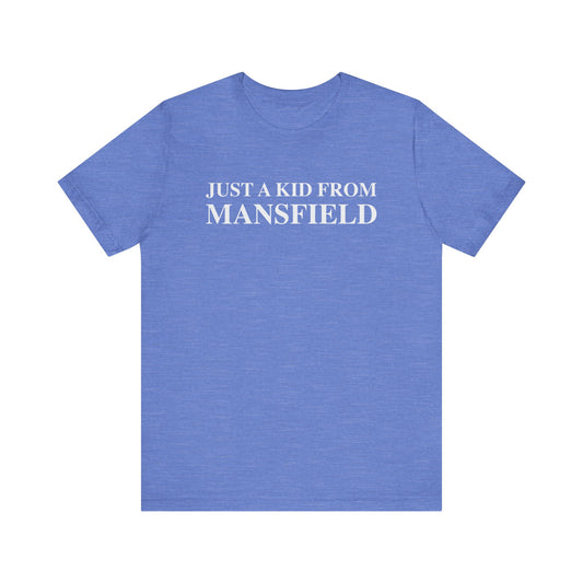 Just a kid from Mansfield // mansfield ct unisex t shirt // finding connecticut 