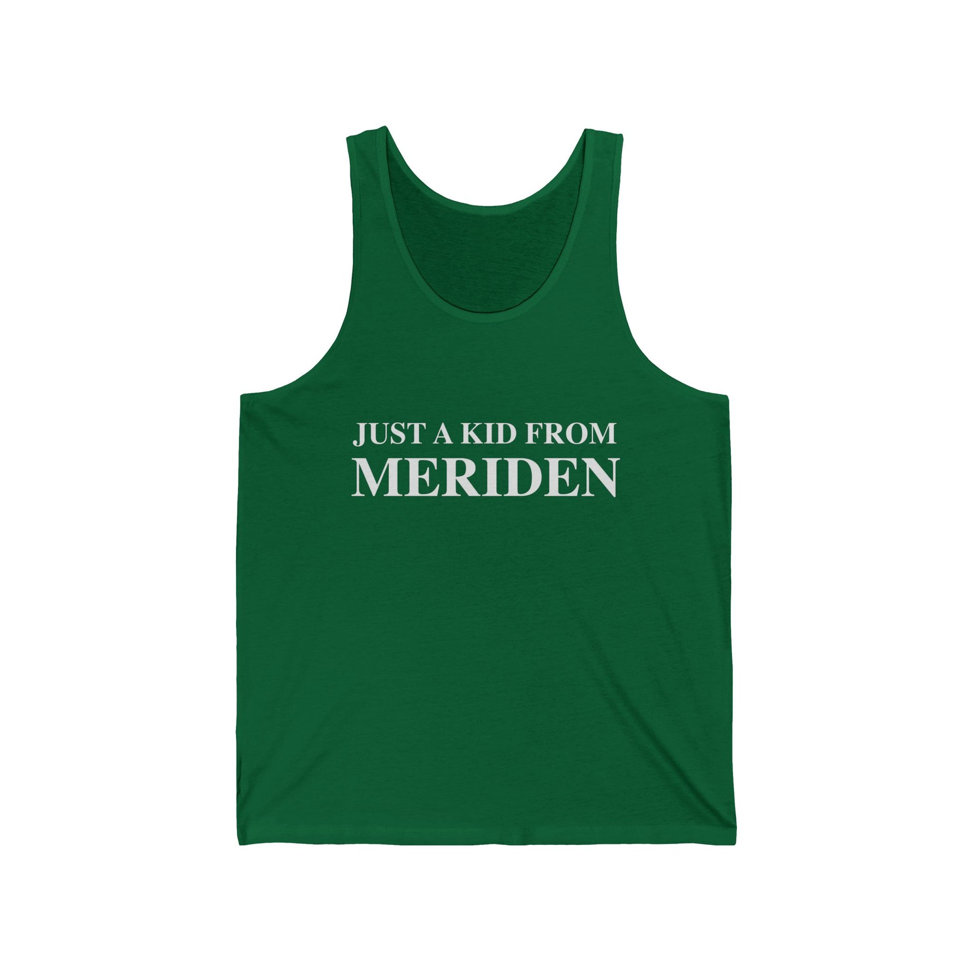 Just a kid from Meriden // Meriden CT tank tops shirts   // finding connecticut 