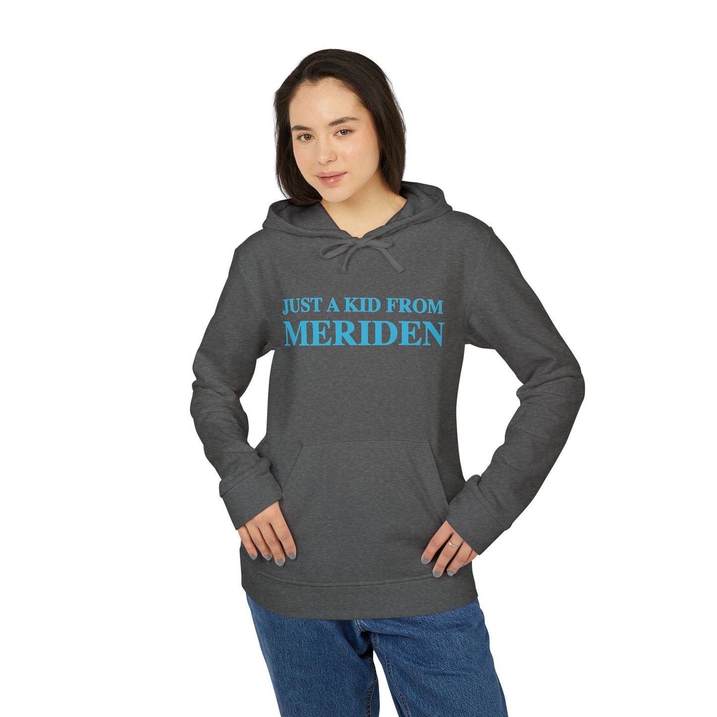 Just a kid from Meriden // Meriden Connecticut Adidas hoodie sweatshirt    // finding connecticut  