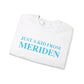 Just a kid from Meriden // Meriden Connecticut sweatshirt    // finding connecticut  