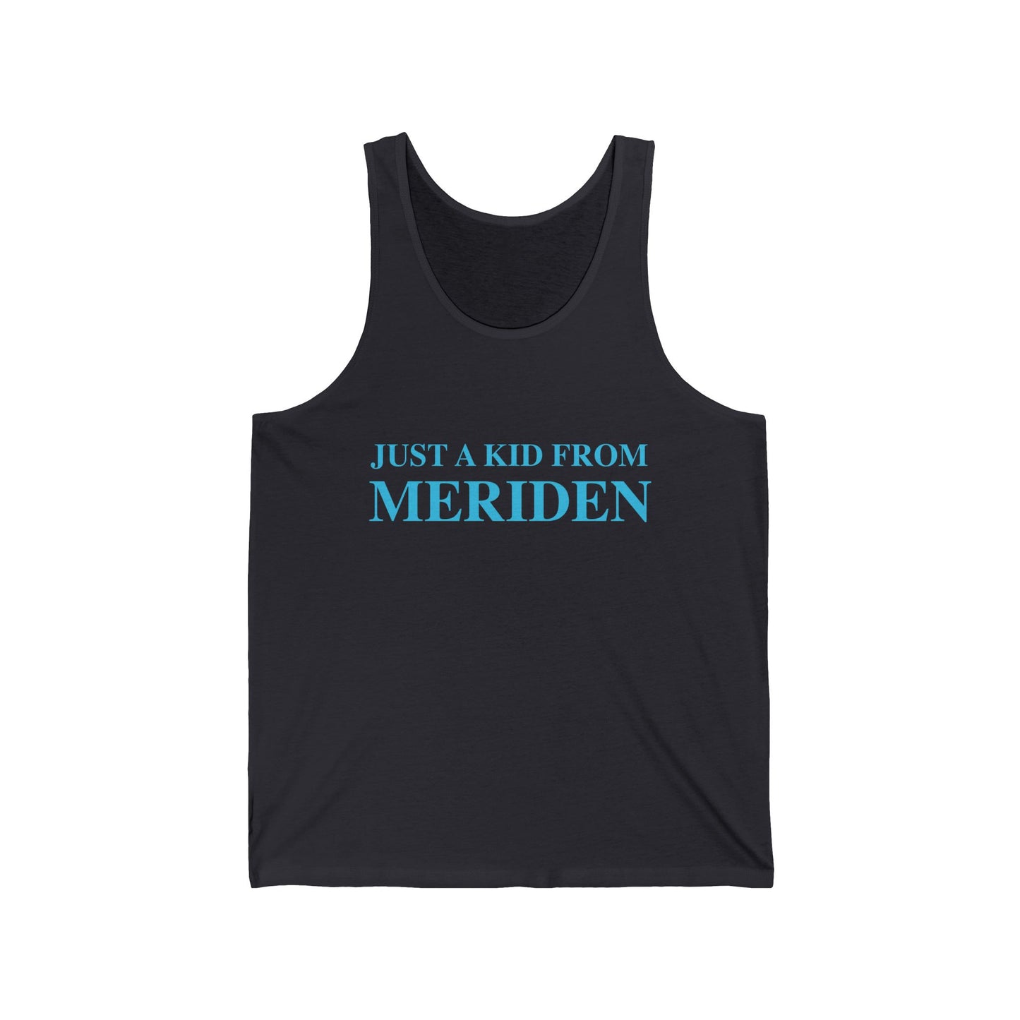Just a kid from Meriden // Meriden Connecticut unisex tank top shirts // finding connecticut 
