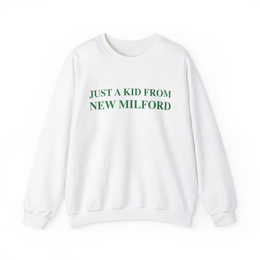 Just a kid from New Milford // new milford connecticut unisex hoodie sweatshirt // finding connecticut 