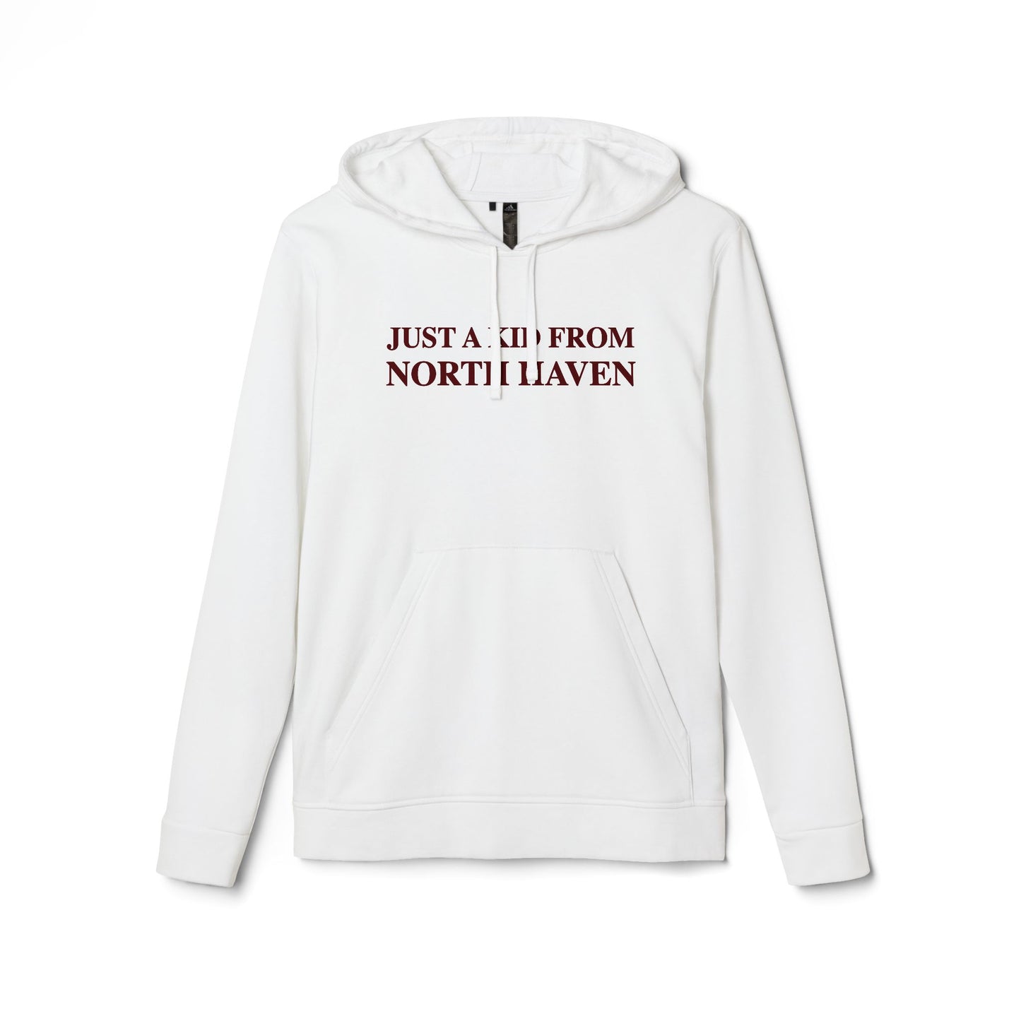 Just a kid from North Haven // North Haven Connecticut adidas hoodie sweatshirt / finding connecticut 