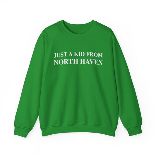 Just a kid from North Haven // North Haven Connecticut sweatshirt // finding connecticut 