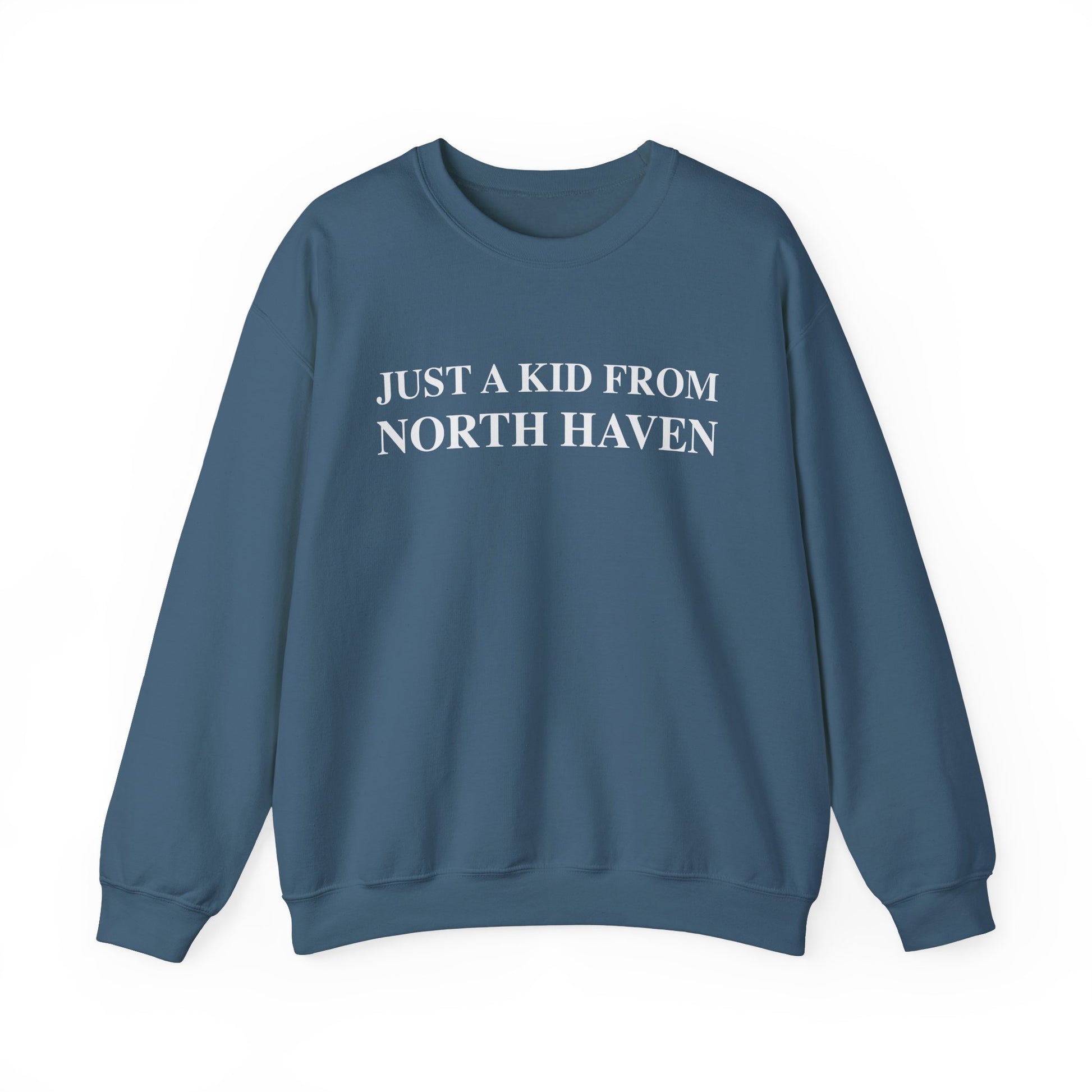Just a kid from North Haven // North Haven Connecticut sweatshirt // finding connecticut 