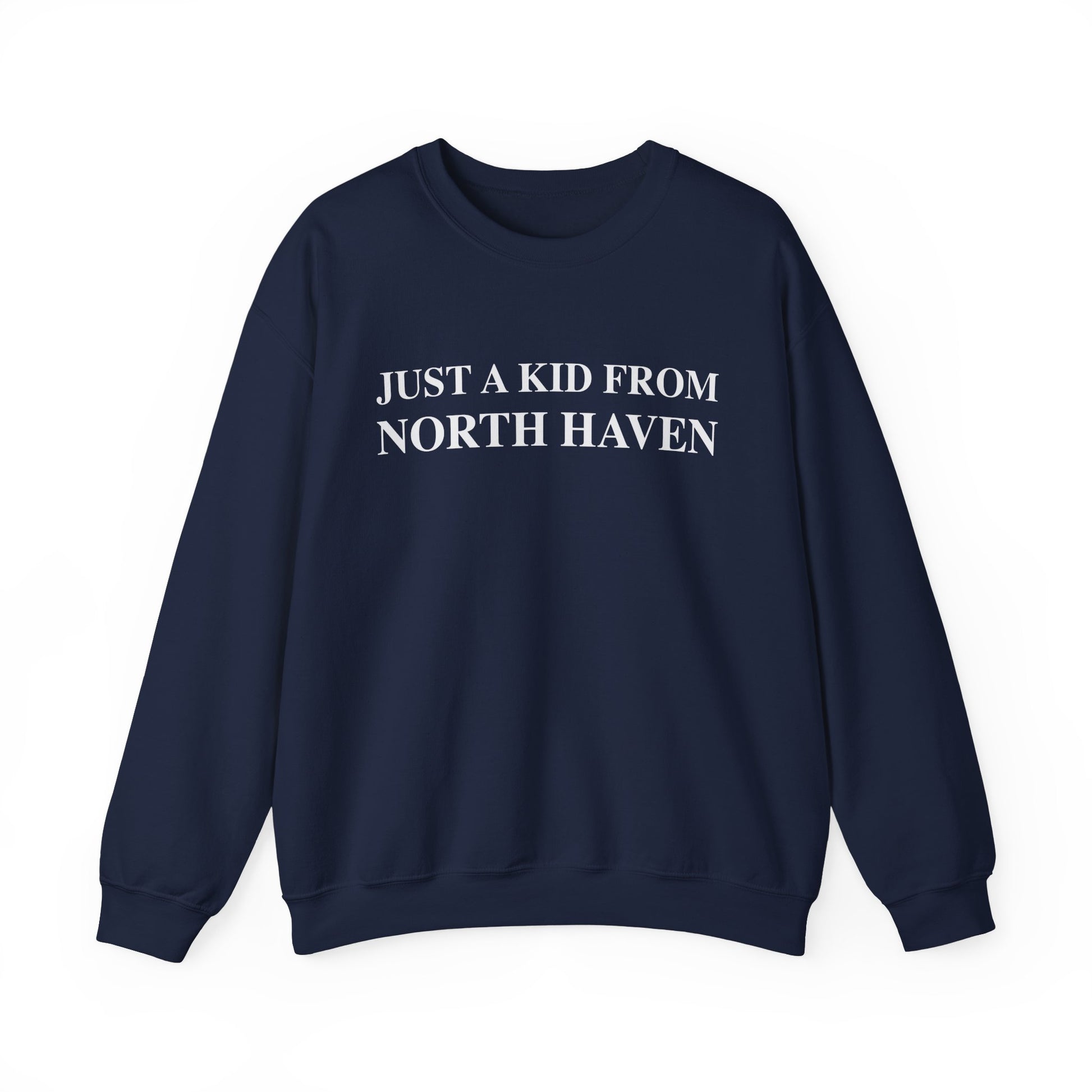 Just a kid from North Haven // North Haven Connecticut sweatshirt // finding connecticut 