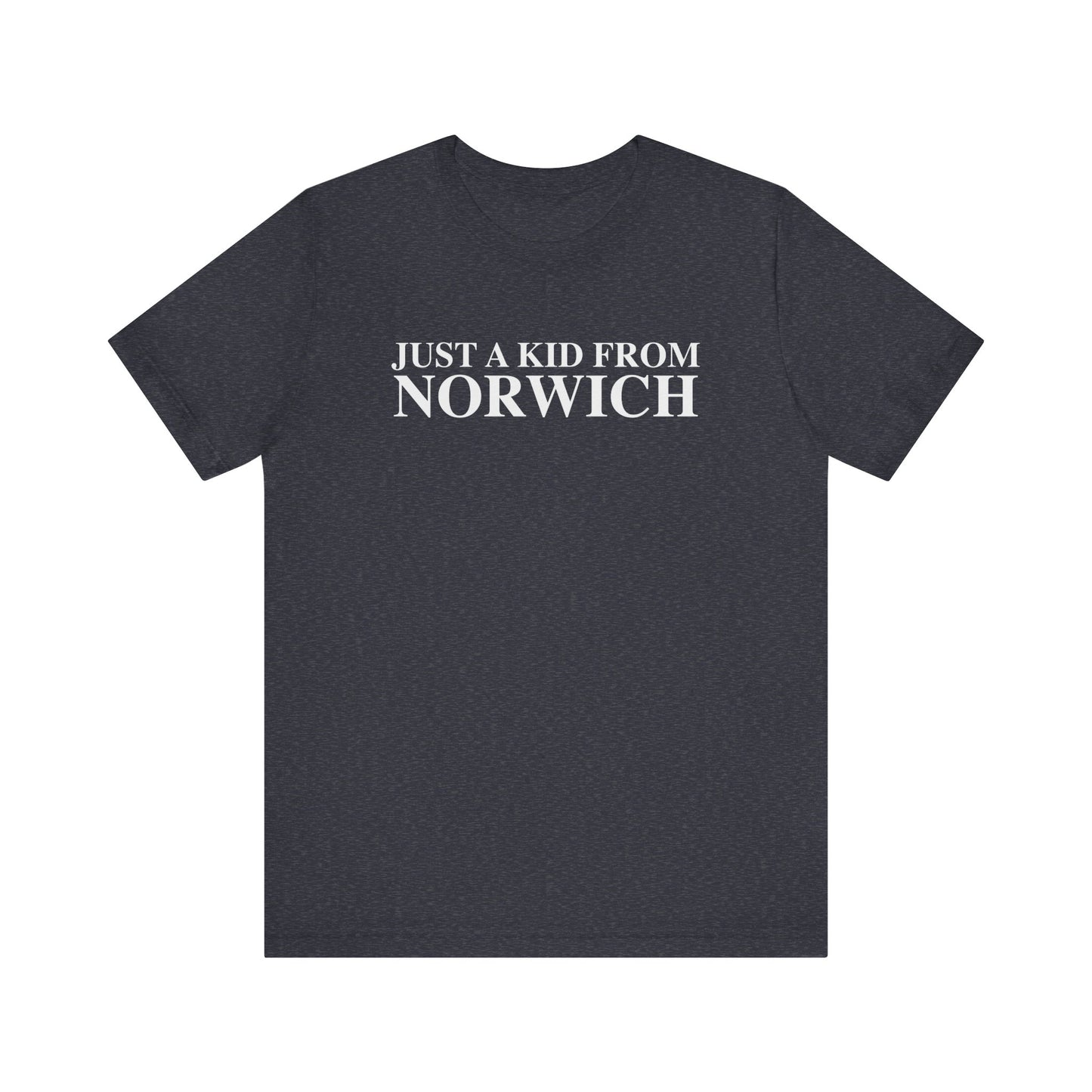 Just a kid from Norwich // Norwich CT unisex t shirt // finding connecticut 