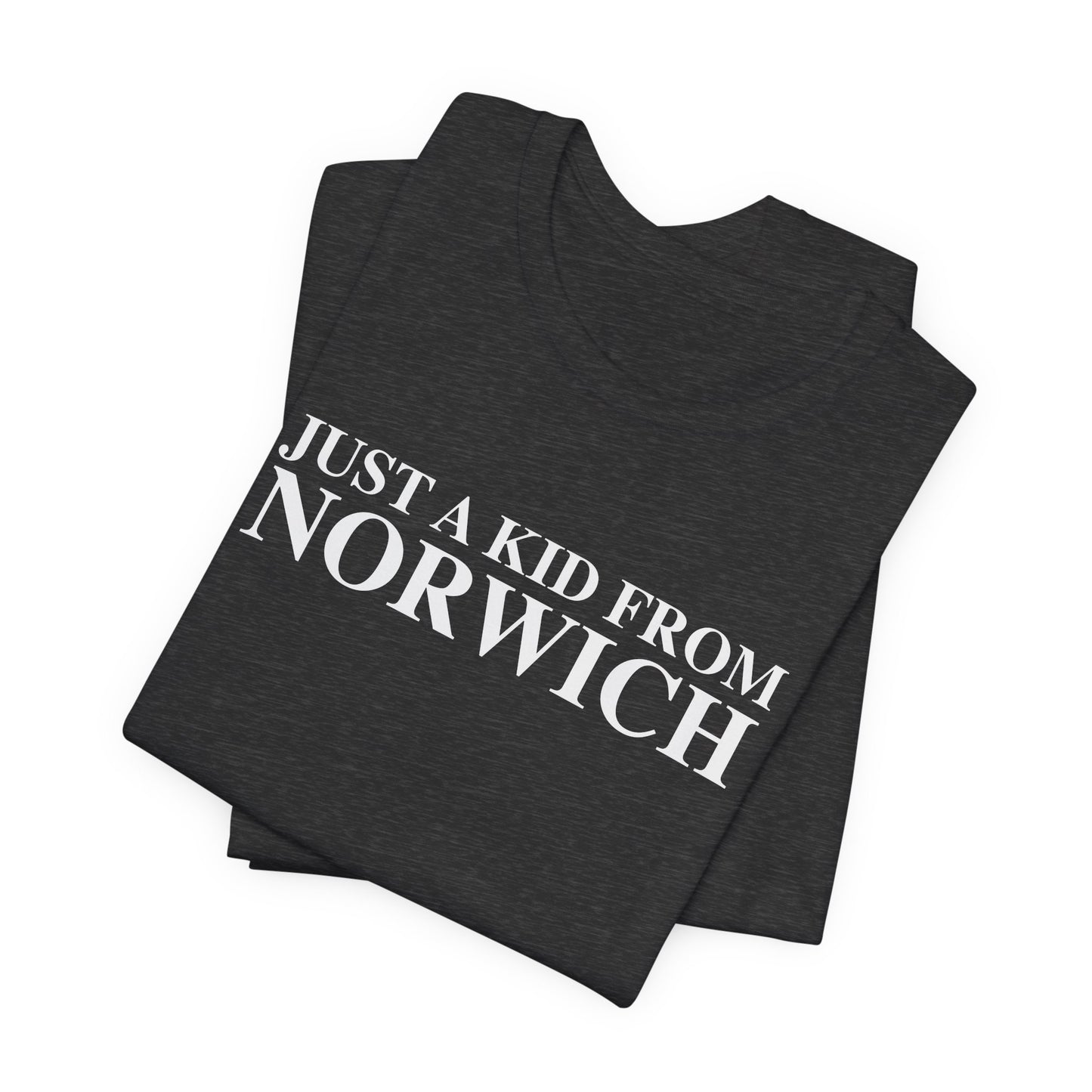 Just a kid from Norwich // Norwich CT unisex t shirt // finding connecticut 