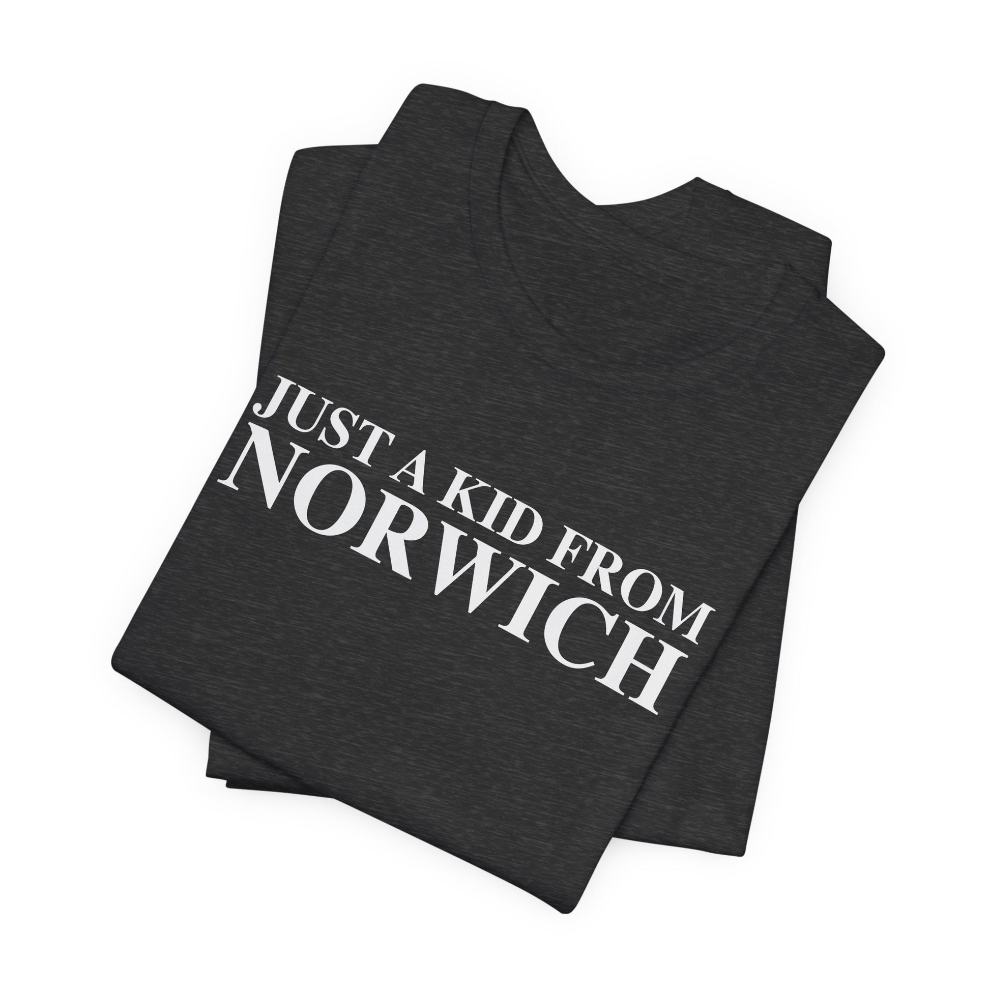 Just a kid from Norwich // Norwich CT unisex t shirt // finding connecticut 