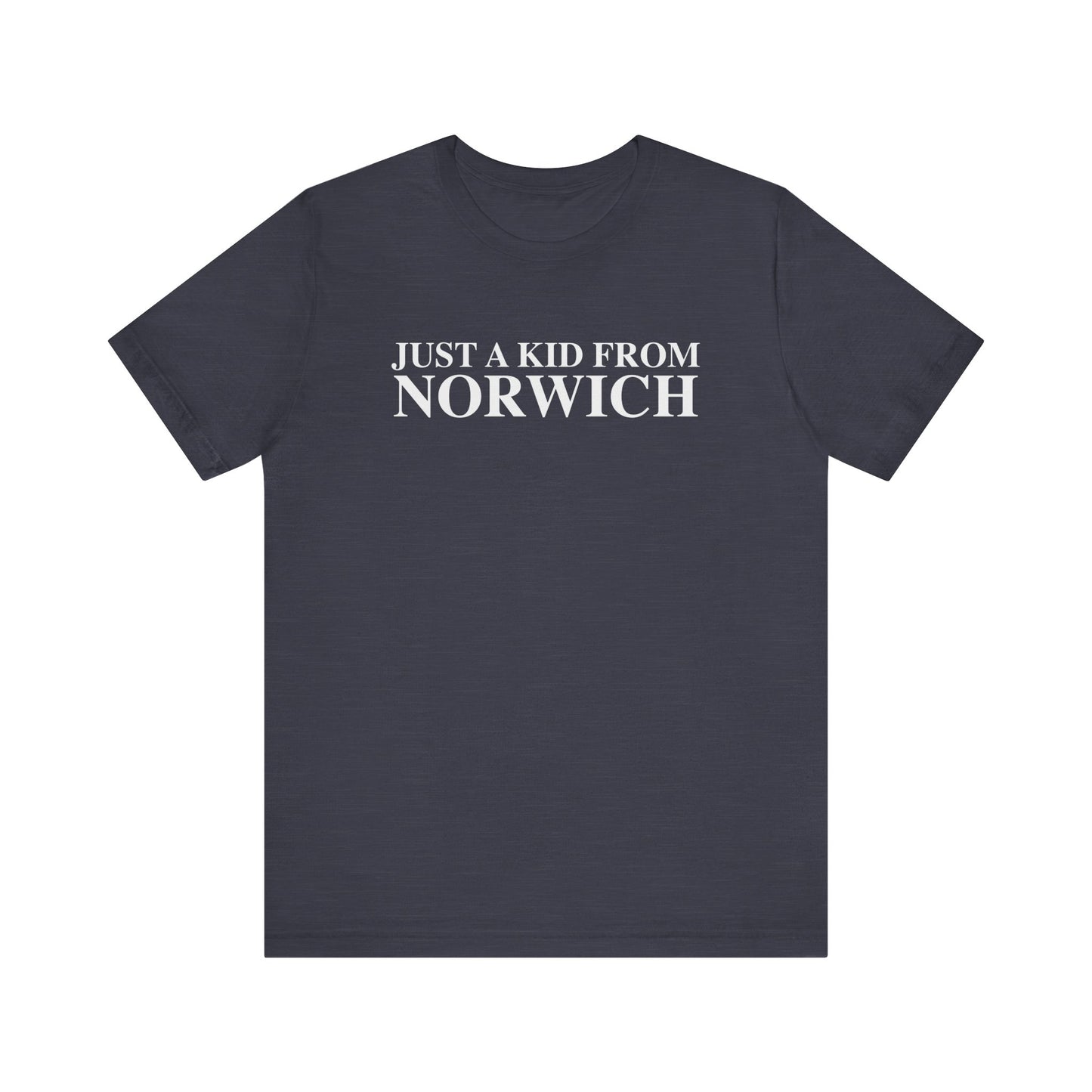 Just a kid from Norwich // Norwich CT unisex t shirt // finding connecticut 