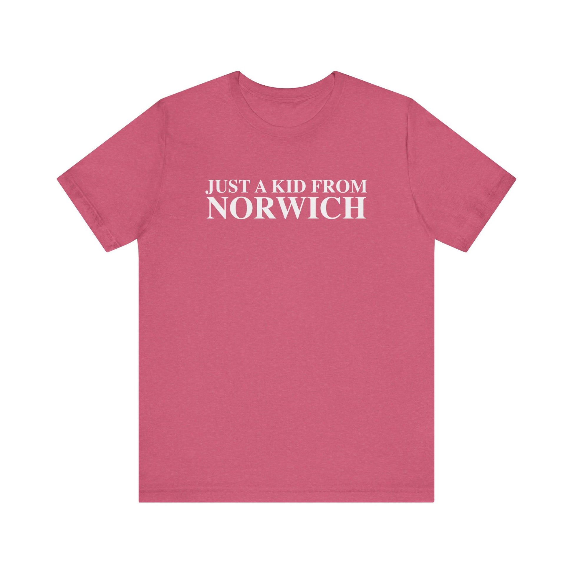 Just a kid from Norwich // Norwich CT unisex t shirt // finding connecticut 