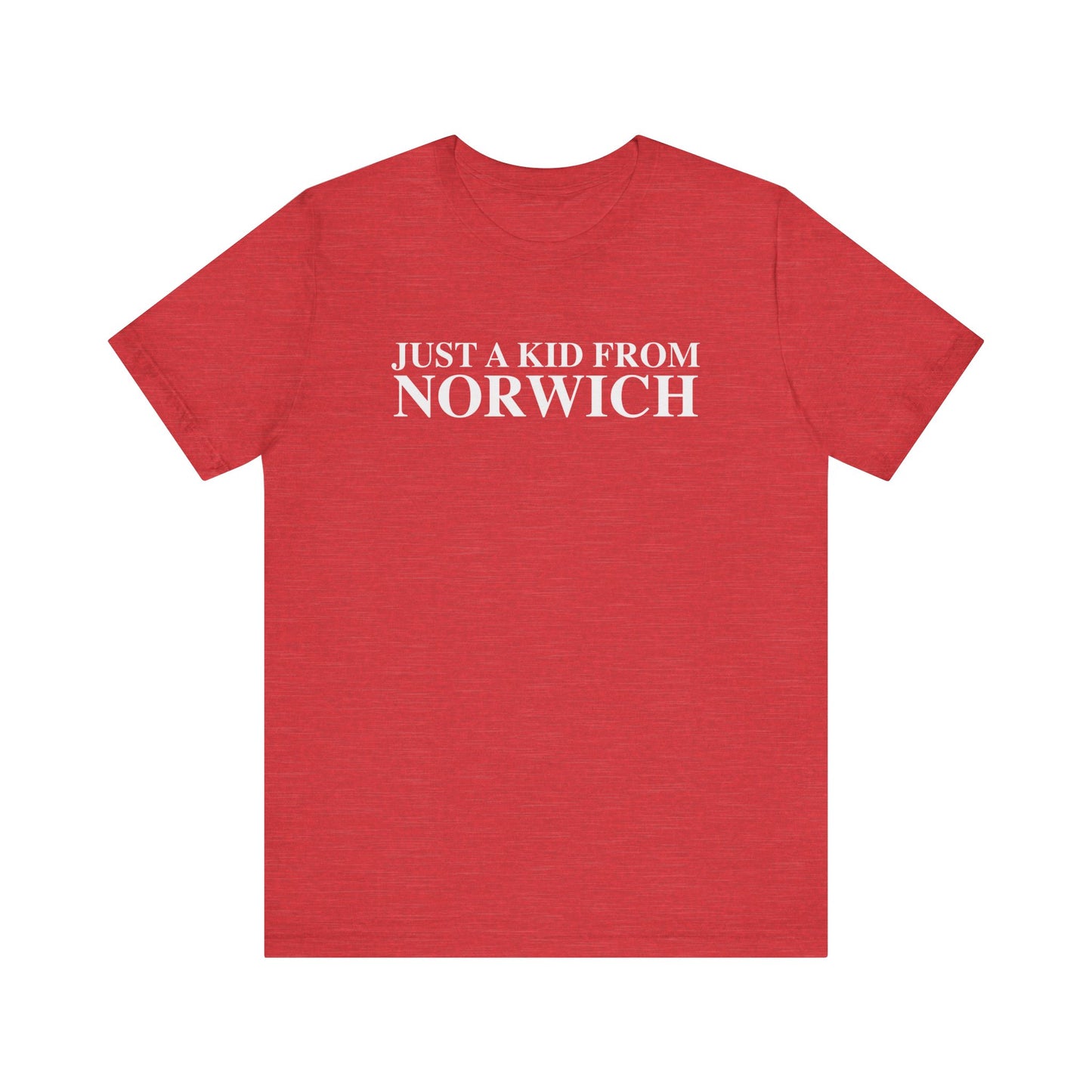 Just a kid from Norwich // Norwich CT unisex t shirt // finding connecticut 