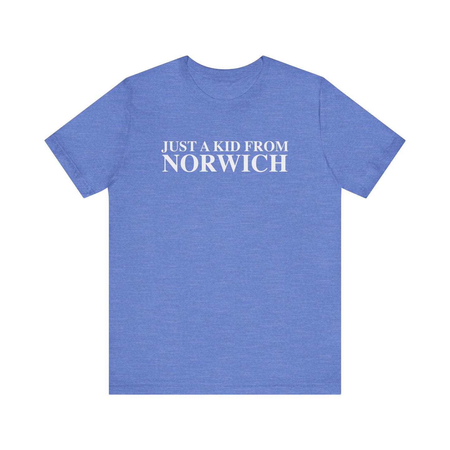 Just a kid from Norwich // Norwich CT unisex t shirt // finding connecticut 