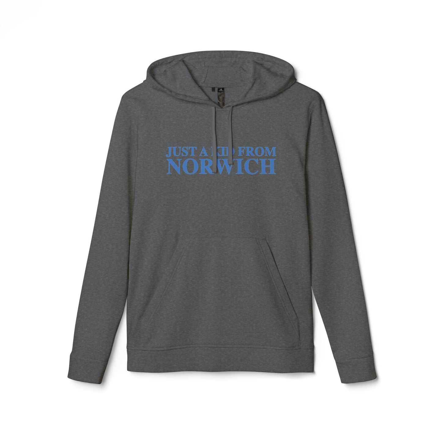 Just a kid from Norwich // Norwich Connecticut Adidas unisex hoodie sweatshirts   // finding connecticut 