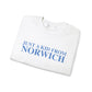 Just a kid from Norwich // Norwich Connecticut  unisex  sweatshirts   // finding connecticut 