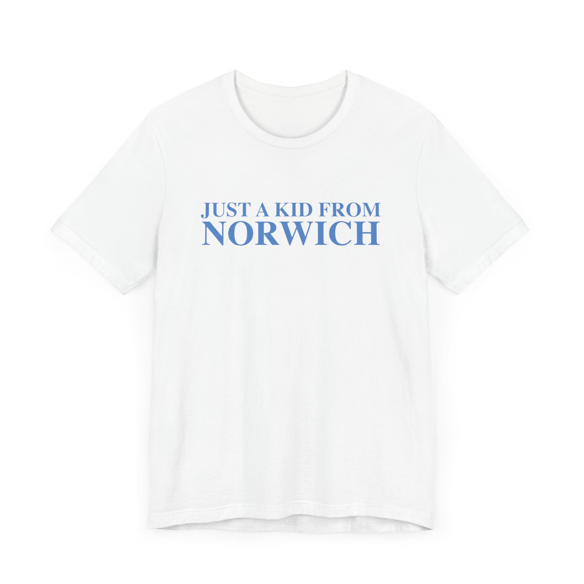 Just a kid from Norwich // Norwich Connecticut  unisex  t shirts   // finding connecticut 