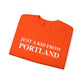 Just a kid from Portland // Portland CT unisex sweatshirt // finding connecticut 