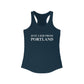 Just a kid from Portland // Portland CT woman's tank top shirt // finding connecticut 