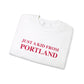 Just a kid from Portland // Portland connecticut sweatshirt // finding connecticut 