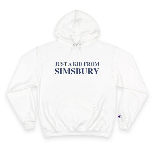Just a kid from Simsbury // Simsbury Connectiuct champion hoodie sweatshirt // finding connecticut 