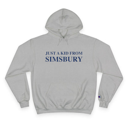 Just a kid from Simsbury // Simsbury Connectiuct champion hoodie sweatshirt // finding connecticut 