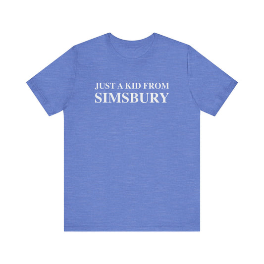 Just a kid from Simsbury // simsbury ct t shirts // finding connecticut 
