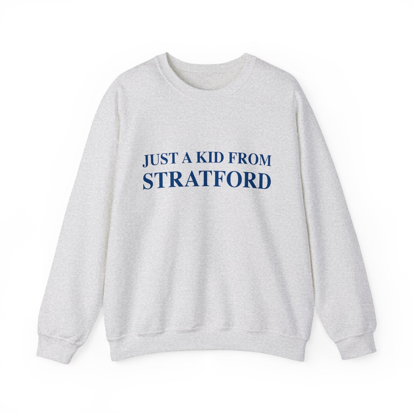 Just a kid from Stratford   // Stratford Connecticut womens sweatshirt  // finding connecticut 