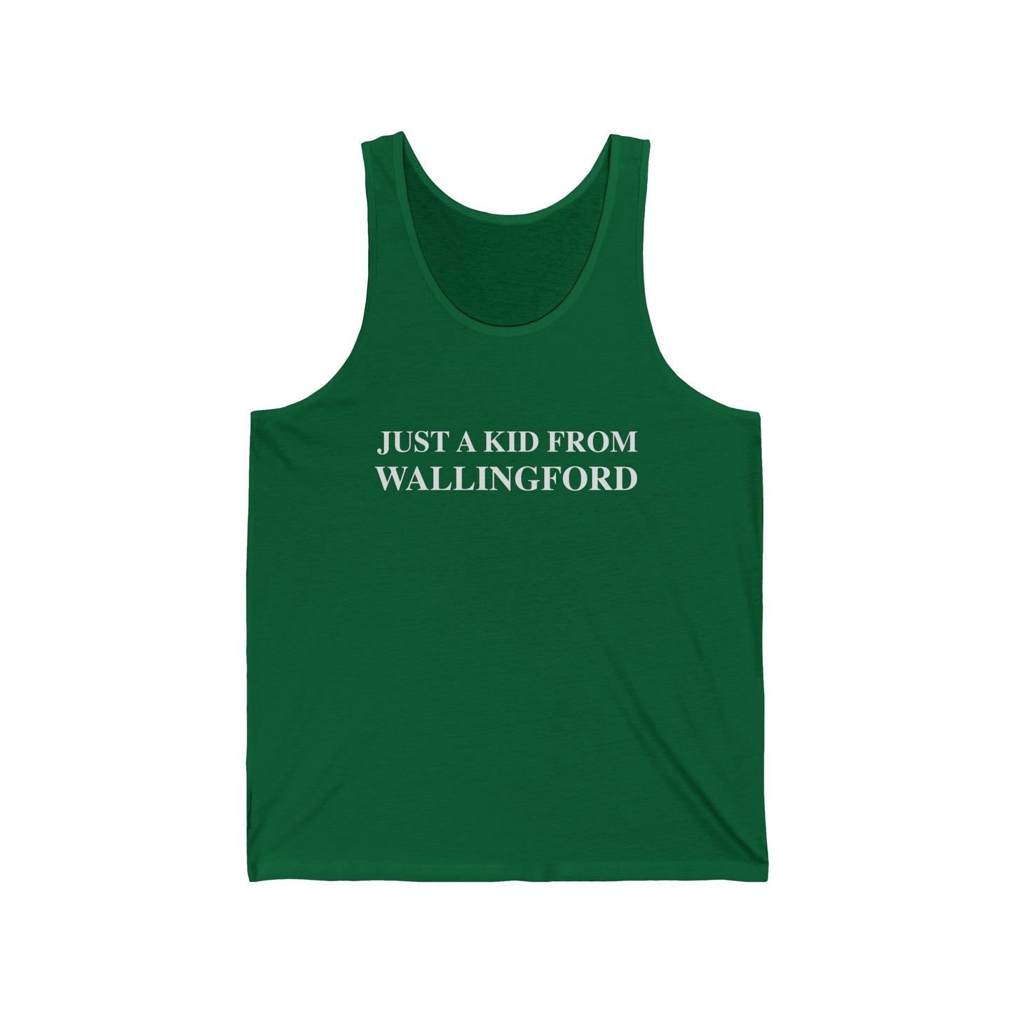Just a kid from Wallingford // Wallingford CT tank top  // finding connecticut 