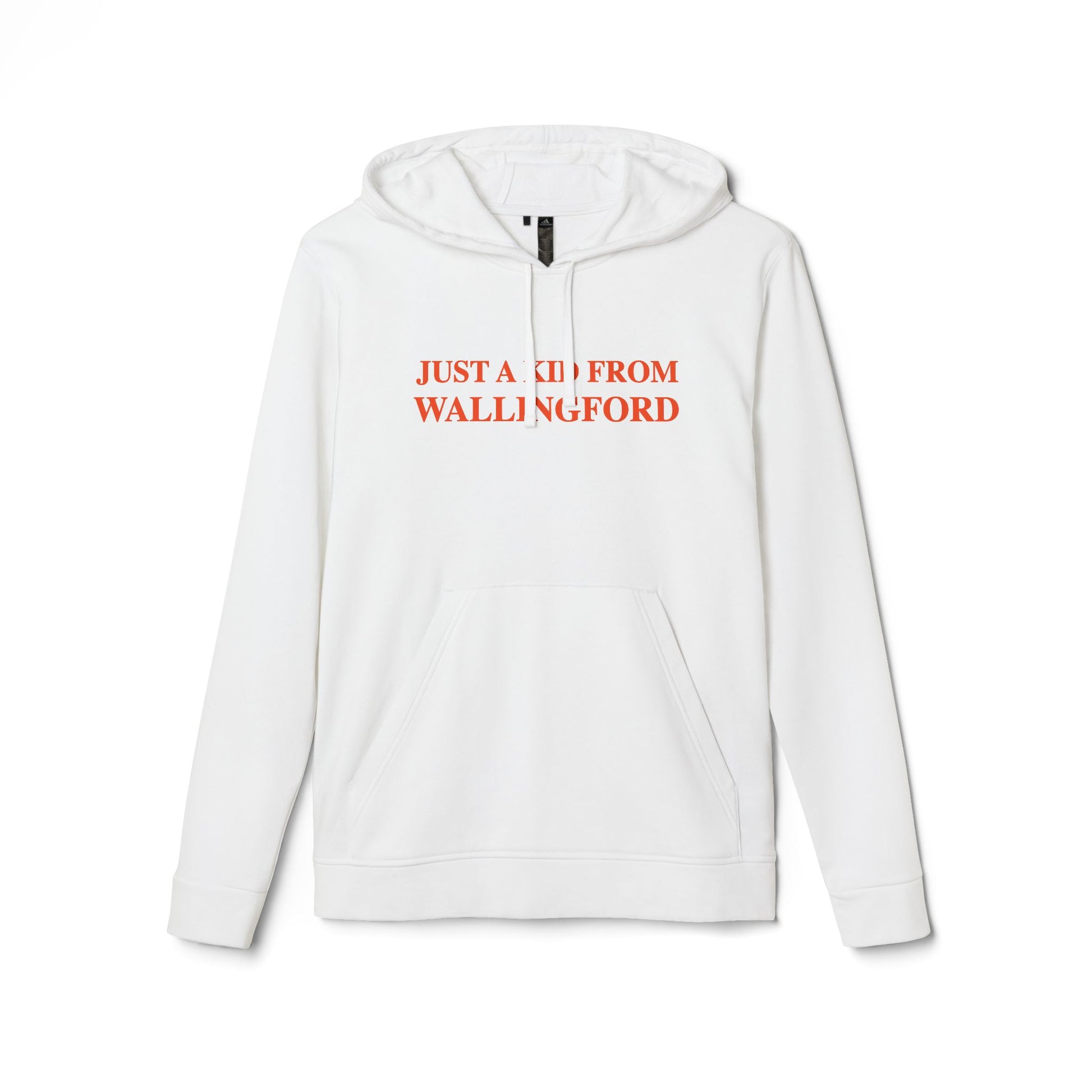 Just a kid from Wallingford // Wallingford Connecticut Adidas unisex hoodie sweatshirts  // finding connecticut 